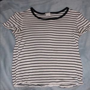 Black and White Striped Shirt